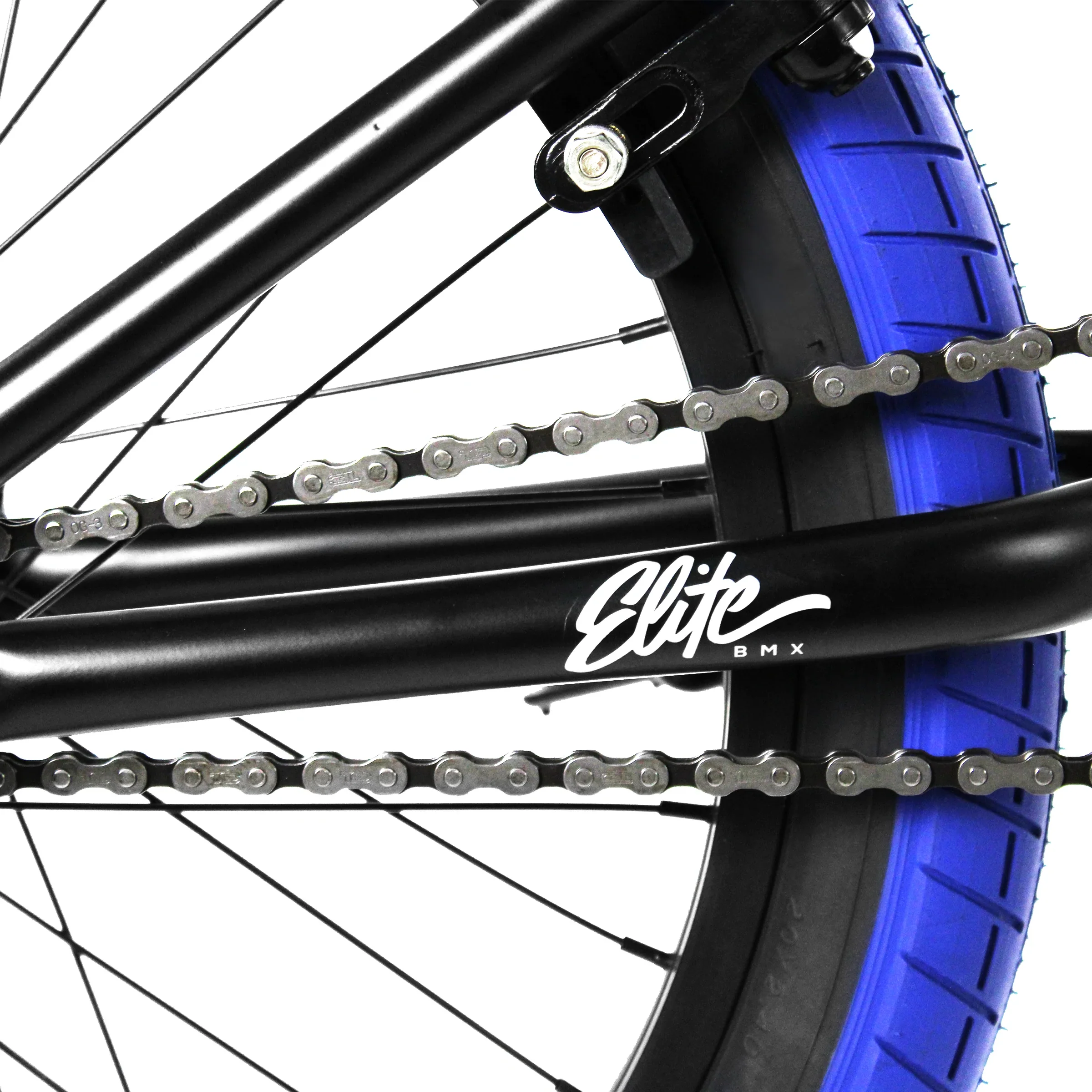 Elite BMX Stealth Bike Black Blue - Image 3