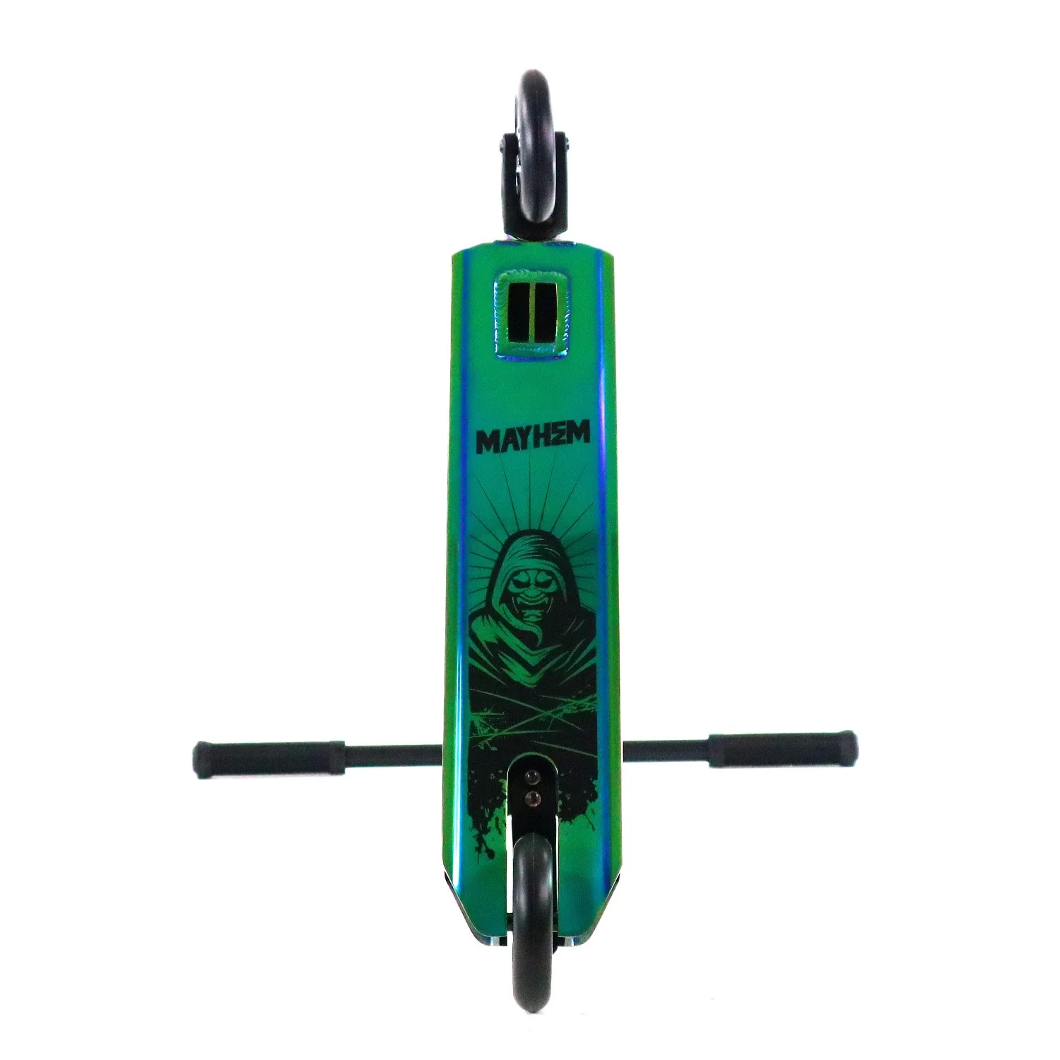 V2 Mayhem Phantom Pro Kick-Scooter Neo Chrome Oil Slick - Image 3