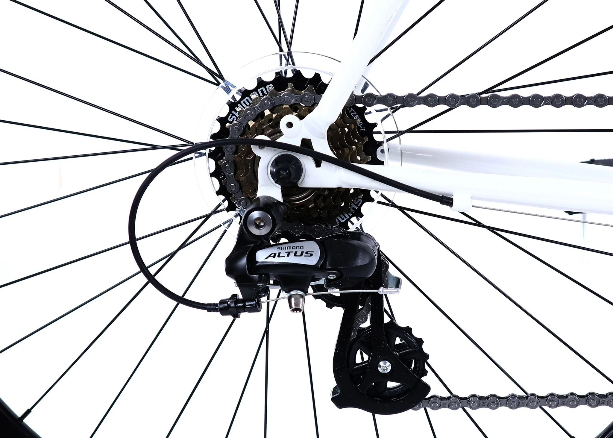 Golden Velo 7 Urban Commuter Bike White - Image 4