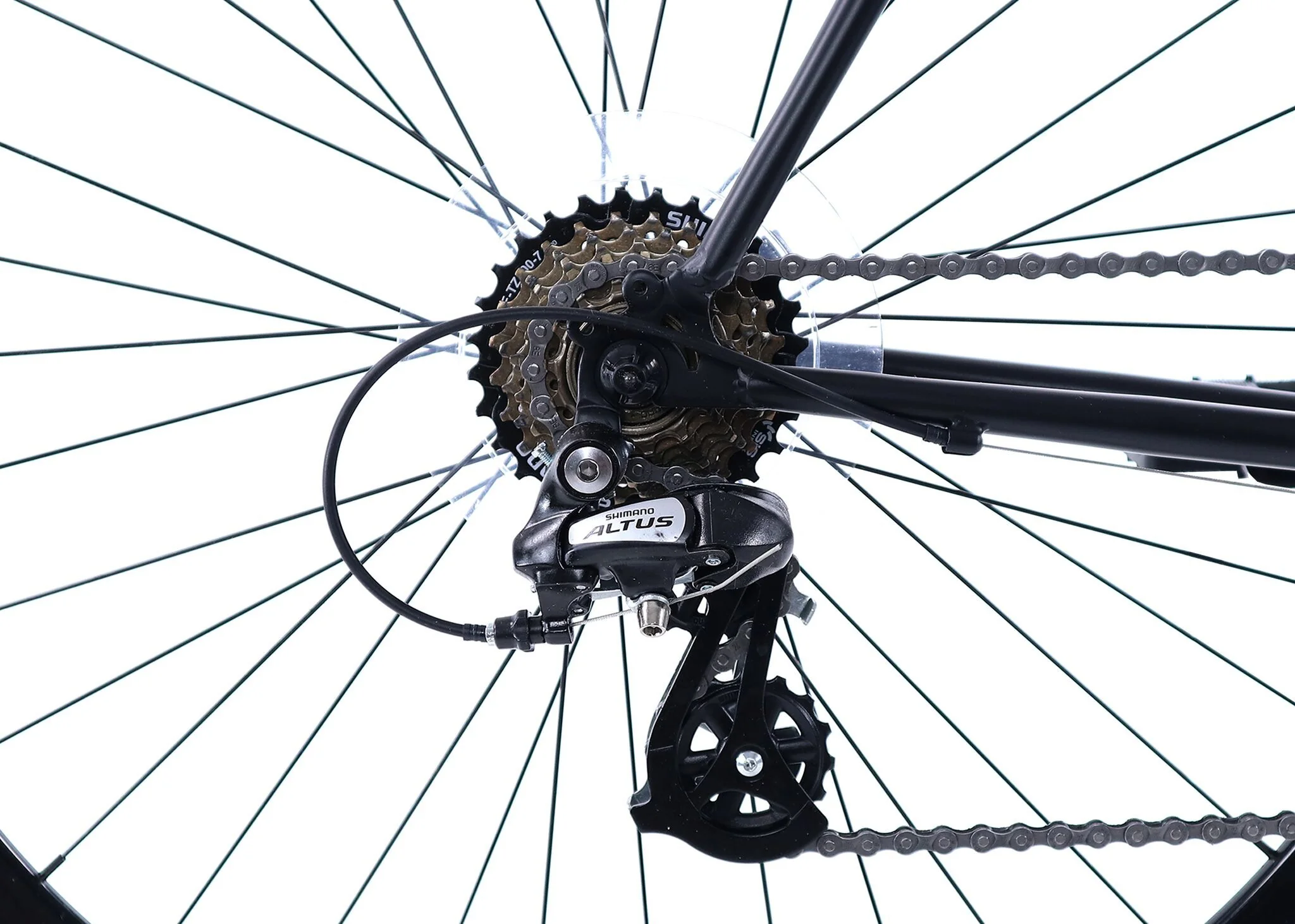 Golden Velo 7 Urban Commuter Bike Black - Image 3